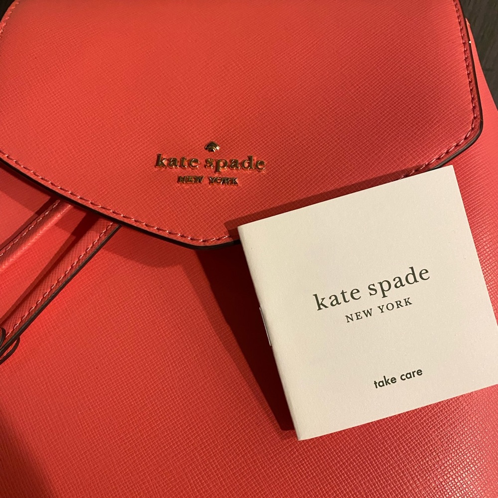 NEW Katespade hotpink Lizzie Medium Flap Backpack - Picture 5 of 9